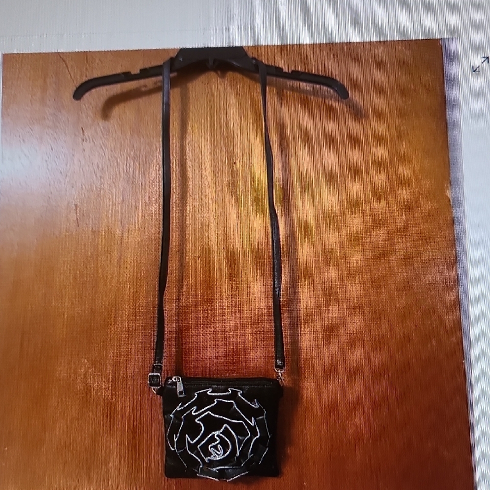 Black and White Crossbody Bag